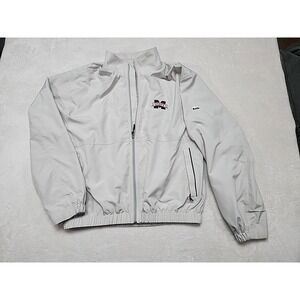 Cutter & Buck Lightweight‎ Full Zip Khaki Men's Jacket MSU  Size Large